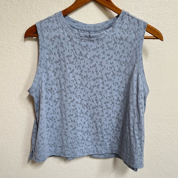 all in motion Tops - All In Motion Women's light Blue Crop Active Tank Top Sz L